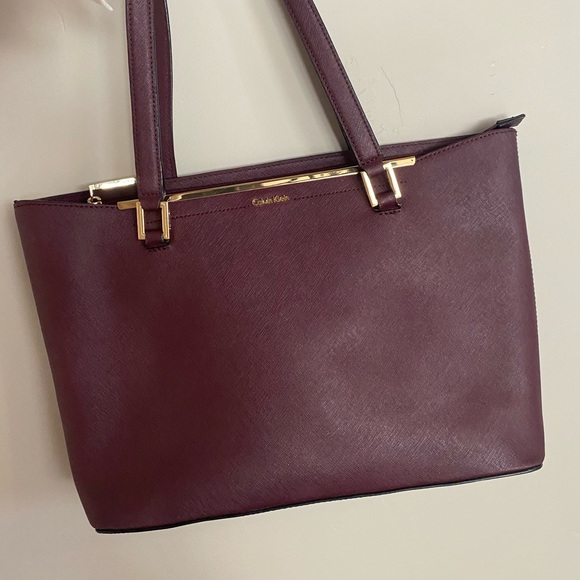 Burgandy/maroon Calvin Klein purse